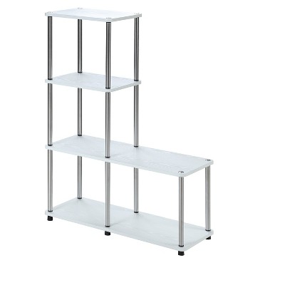 41.75" Multi Shelf L Bookshelf White - Breighton Home