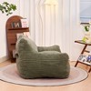 Kumasinova Corduroy Bean Bag Chair for Adults & Teens,4FT Foam-Filled Bean Bag Sofa with Armrests,Cozy Floor Lounger for Bedroom,Living Room - 4 of 4