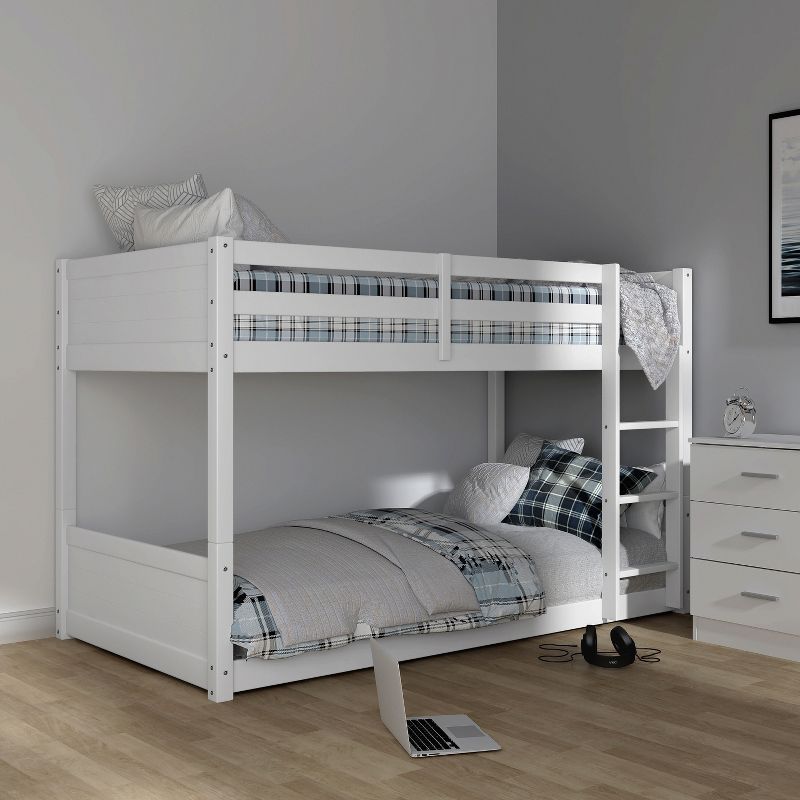 Twin Over Twin Capri Wood Floor Kids&#39; Bunk Bed White - Hillsdale Furniture, 5 of 18