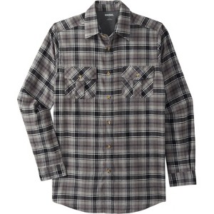 KingSize Men's Big & Tall Signature Plaid Flannel Shirt - 1 of 4