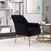 Lyngins Modern Mid Century Office Desk Chair Reception Chair,Thick Cushion Armchair Accent Chair for Office,Study,Studio - 4 of 4