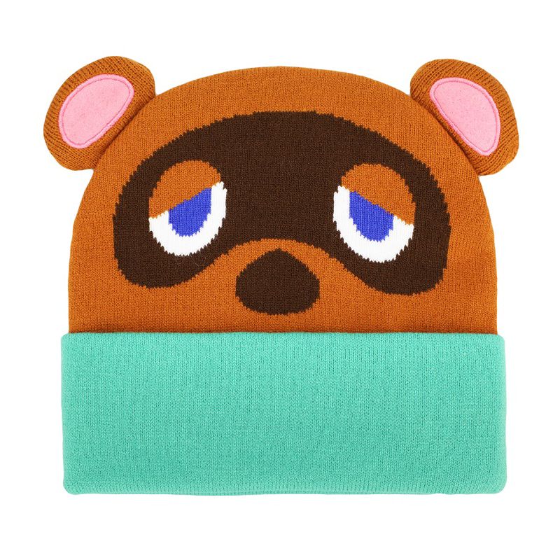 Animal Crossing Tom Nook Big Face Knit Beanie, 1 of 3