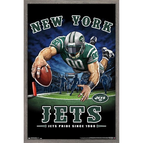 : Trends International NFL New York Jets - Retro Logo 14 Wall  Poster, 22.375 x 34, Unframed Version: Posters & Prints