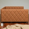 Mshliw Full XL Upholstered Daybed with Trundle, LED Armrests, PU Leather, Solid Wood Frame, Multi-Functional Guest Sofa Bed - 3 of 4