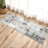 Washable Modern Abstract Rug, Foldable Low-Pile Non-Slip Floor Mat for Living Room, Bedroom, Kitchen, Dining Room Home Decor - 2 of 4