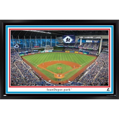 Miami Marlins Poster, Miami Marlins Artwork Gift, Florida Marlins