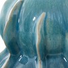 Uttermost Ocean Wave Outdoor Vases Fluid Ceramic Design Blue Green Finish, Set of 2 - 4 of 4