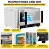 VEVOR Commercial Convection Oven, 47L/43Qt, Half-Size Conventional Oven Countertop, 1600W 4-Tier Toaster with Front Glass Door, 120V, Silver - 4 of 4