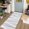 COZONY Machine Washable Area Rug — Modern Wave Distressed Design, Low Pile Carpet with Non-Slip Backing for Living Room, Bedroom & Nursery - 4 of 4