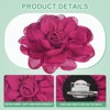 Unique Bargains Alloy Satin Fabric Big Rose Flower Dainty Brooches 4 Pcs - 2 of 4