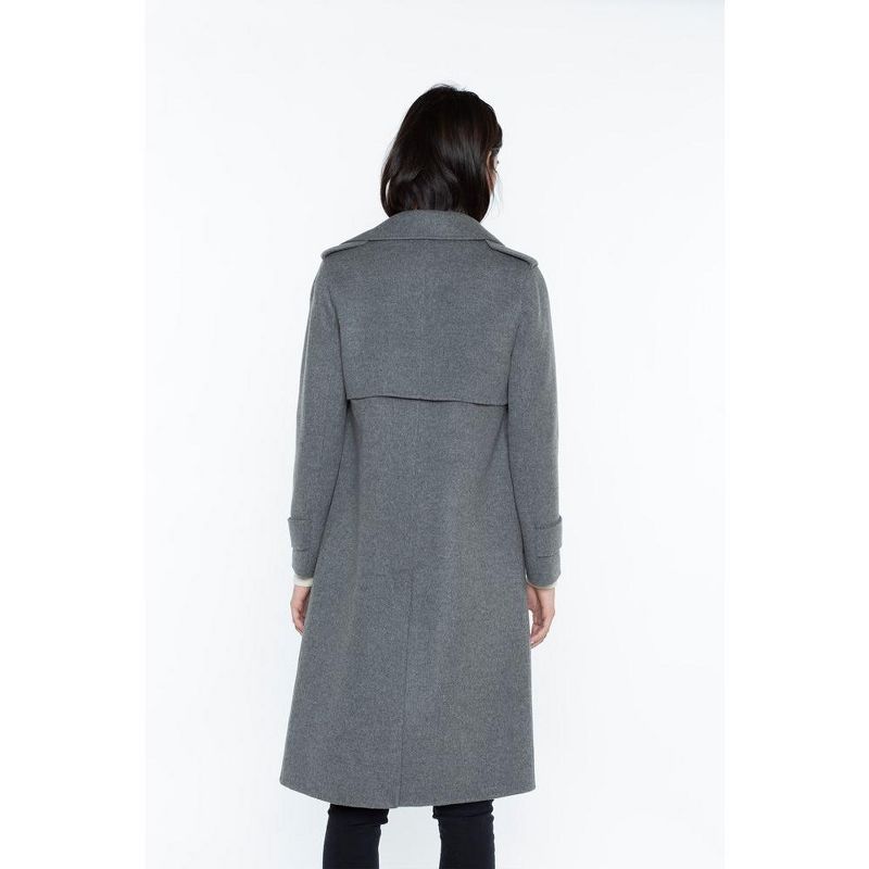 JENNIE LIU Women's Cashmere Wool Double-faced Overcoat, 2 of 5