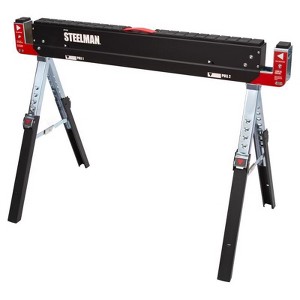 Steelman 32 in. H X 42 in. W X 24.25 in. D Adjustable Folding Sawhorse 1300 lb. cap. 1 pc - 1 of 1