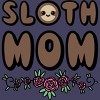 Women's Design By Humans Sloth Mom Flowers By SlothgirlArt Racerback Tank Top - image 2 of 2