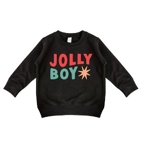 The Juniper Shop Jolly Boy Star Toddler Graphic Sweatshirt - 2T - Black - 1 of 2
