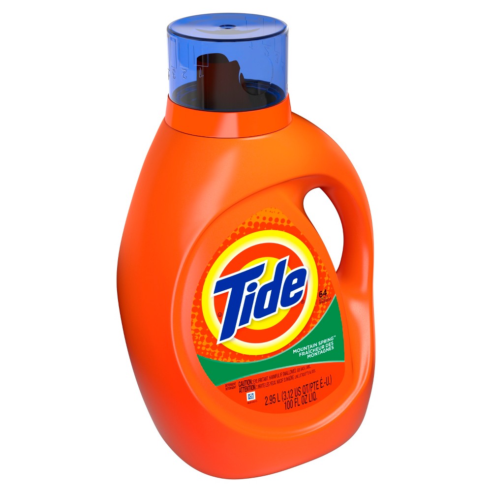 UPC 037000139027 product image for Tide Mountain Spring Liquid Laundry Detergent - 100 fl oz | upcitemdb.com