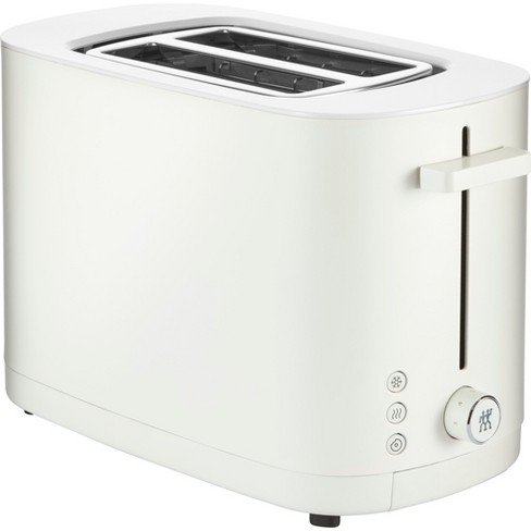 ZWILLING Enfinigy 2 Slice Toaster Extra Wide 1.5 Slots for Bagels and Toast White