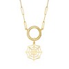 Pure Collection by Ross-Simons Italian 14kt Yellow Gold Spider Web Charm - 4 of 4