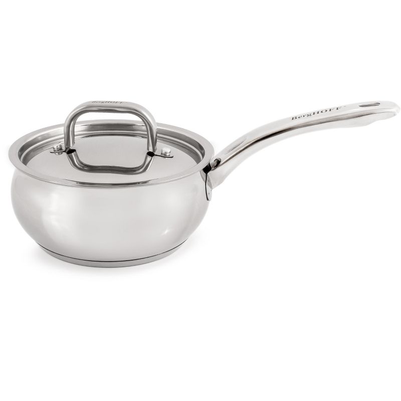 BergHOFF Belly Shape 18/10 Stainless Steel Sauce Pan with Stainless Steel Lid, 1 of 5