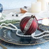 Whisen D3.9" Christmas Ball Ornaments, Glass Decorative Hanging Ball Christmas Tree Ornaments, Set of 6 - 3 of 4