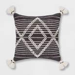 Embroidered Textured Diamond Throw Pillow - Opalhouse™
