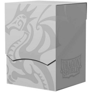 Arcane Tinmen Dragon Shield Card Deck Box  Deck Shell: Ashen White/Black   Durable and Sturdy TCG, OCG Card Storage  Compatible with Pokemon Yugioh :  Target