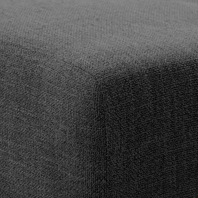 Rosewell Dark Grey Fabric 53" Button-Tufted Bedroom Bench