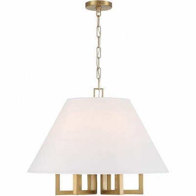 Crystorama Lighting Westwood 6 - Light Chandelier in  Vibrant Gold