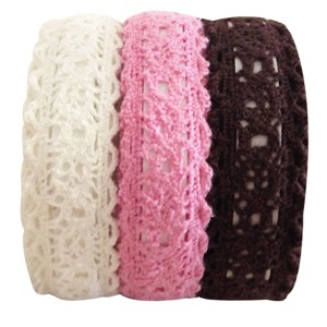 Wrapables Decorative Lace Tape (Set of 3) - 1 of 4