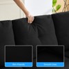 Mjkone Modular Convertible Sectional Sofa Couch, Upholstered Comfy Fabric 4-Seater Sofa with Movable Ottomans - 4 of 4