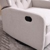 TinyHomie Rocking Recliner Chair 360 Degree Swivel Nursery Rocking Chair Glider Chair Modern Small Rocking Swivel Recliner Chair - 3 of 4