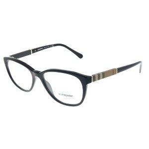 Burberry BE 2172 3001 Unisex Round Eyeglasses Black 52mm - 1 of 3