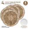 Stock Your Home 10-Inch Bamboo Paper Plate Holder, Natural (4 Count) - 3 of 4