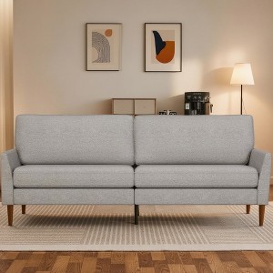 Dyonery 88" Loveseat Sofa for Living Room,Comfy Gray Blue Couche Modern Oversized Love Seat Sofa,Tool-Free Setup Large Couches for Bedroom Office - 1 of 4