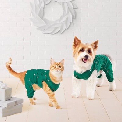 Polar Bear Print Jersey Holiday Matching Family Dog and Cat Pajamas - Wondershop™ Green