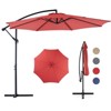 Gulches 9.8FT Outdoor Patio Umbrella H,anging Cantilever,Tilt Adjustment, 8 Ribs, UV Protection for Backyard, Lawn, Garden and Pool - 4 of 4