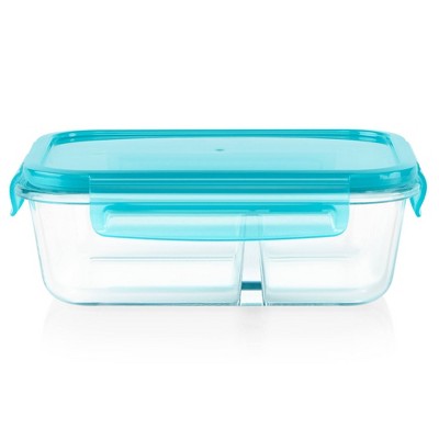 Pyrex Meal Box 3.4 Cup Rectangular Glass Food Storage Container - Blue