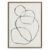 Kate and Laurel Sylvie 869 Going in Circles Framed Canvas by Teju Reval of SnazzyHues - 2 of 4