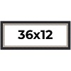 PosterPalooza | Panoramic Embellished Black Picture Frame - UV Acrylic, Foam Board Backing, Hanging Hardware - 2 of 4