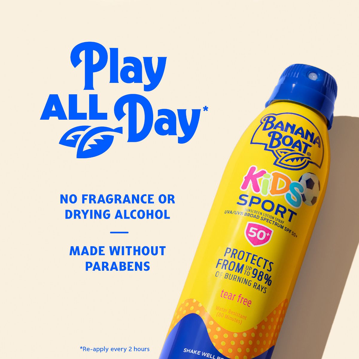 Banana Boat Kids' Sport Sunscreen Spray - SPF 50+ - 9.5oz - thumbnail 5