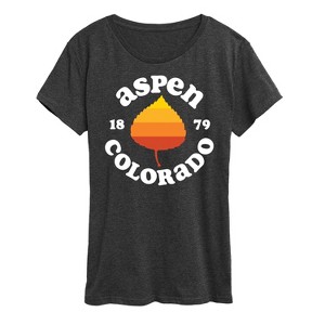 Women's - Instant Message - Aspen Colorado 1879 Short Sleeve Graphic T-Shirt - 1 of 4