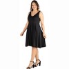 Plus Size Sleeveless Midi Fit and Flare Pocket Dress - 24seven Comfort Apparel™ - 2 of 4