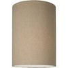 Springcrest Set of 2 Cylinder Lamp Shades Tan Small 8" Top x 8" Bottom x 11" High Spider with Replacement Harp and Finial Fitting - 3 of 4