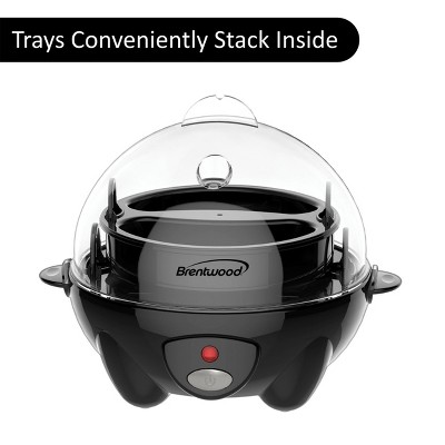Brentwood Black Electric Egg Cooker with Auto Shutoff