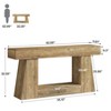 Resenkos Rustic Wood Console Table, Rustic Solid Wood Console Table, Minimalist Narrow Entryway Sofa Side Table, Narrow Entryway Table for Living Room - 2 of 4