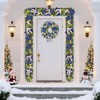 6FT Christmas Garland with 20 Blue Purple LED Lights, Timer & 8 Modes, Ribbon Decor for Indoor/Outdoor, Fall & Halloween - 3 of 4