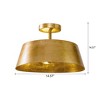 Parrot Uncle 14.6" Gold Semi-Flush Mount Ceiling Lights - 4 of 4