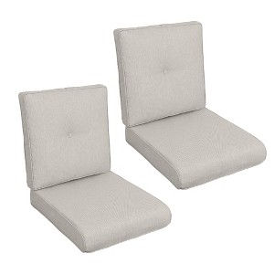 PAGED 2-piece Set Outdoor Chair Cushions,44 x 22 inch,Tufted Patio Furniture Cushions with Waterproof and Fade-Resistant - 1 of 4