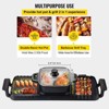 Mojgar 2 in 1 Electric Grill and Hot Pot,  BBQ Pan Grill and Hot Pot, Multifunctional Teppanyaki Grill Pot with Dual Temp Control - 3 of 4