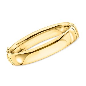 Ross-Simons 18kt Gold Over Sterling Bangle Bracelet - 1 of 4