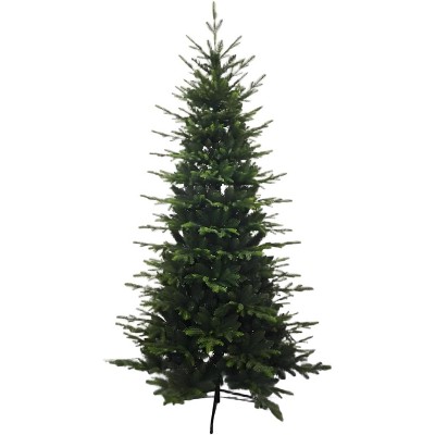 Artificial Christmas Tree with Metal Stand, Traditional Slim Pencil Xmas Tree, Holiday Decorative Tree, Easy Assembly, Home Christmas Decoration